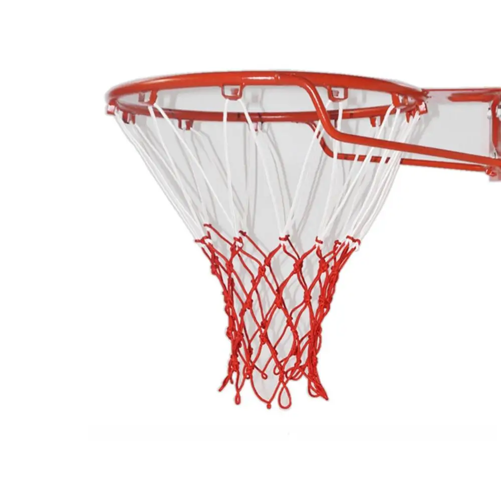 Крытый и открытый баскетбольный БОКС СПОРТИВНАЯ роскошная белая баскетбольная сетка прочная и прочная для стандартной корзины