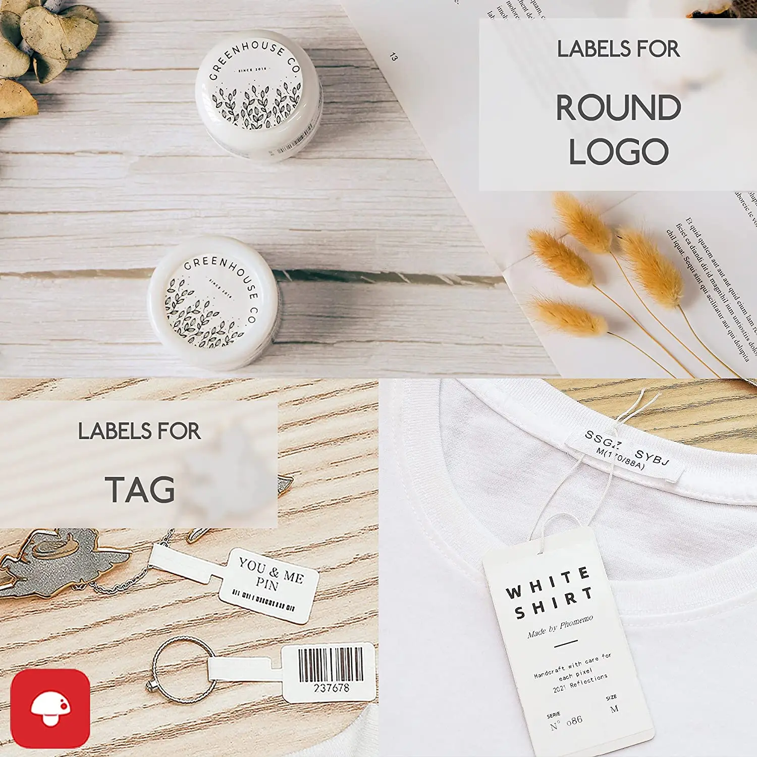 Рисунок 5 - Самоклеящиеся этикетки Phomemo с названием