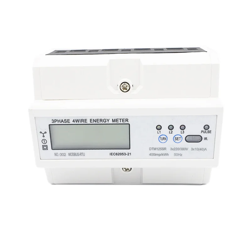 Din-рейка ваттметр счетчик энергии Ватт метр три фазы четыре провода RS485 MODBUS