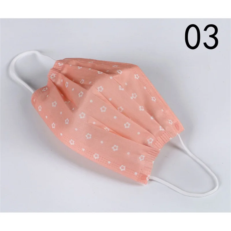 1/5/10Pcs Cute Cartoon Non-woven Mouth-muffle Flu Face Medical Mask KAWAII Disposable Mouth Mask Anti-dust Windproof Masks - Color: 10pcs