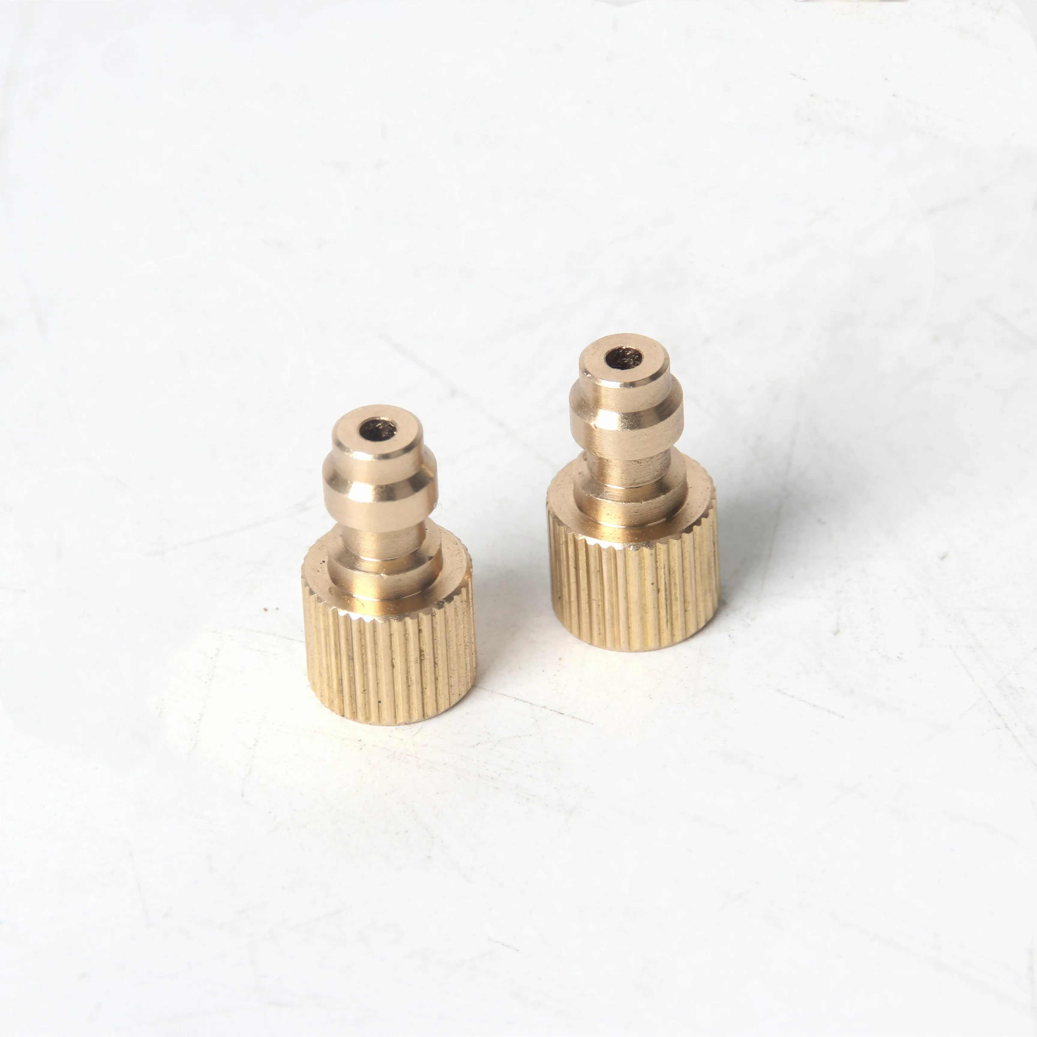 

2pcs/lot Golden Mini Airforce Air Gun PCP Male Quick Disconnect Adaptor Female Thread