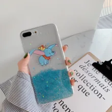 Śliczne 3D Cartoon Bling Glitter słoń miękkie telefon pokrywy skrzynka dla OPPO R9 R11 R15 R17 R9 R9S R11 Plus r17 Pro A73 A75 A83 FUNDA(China)