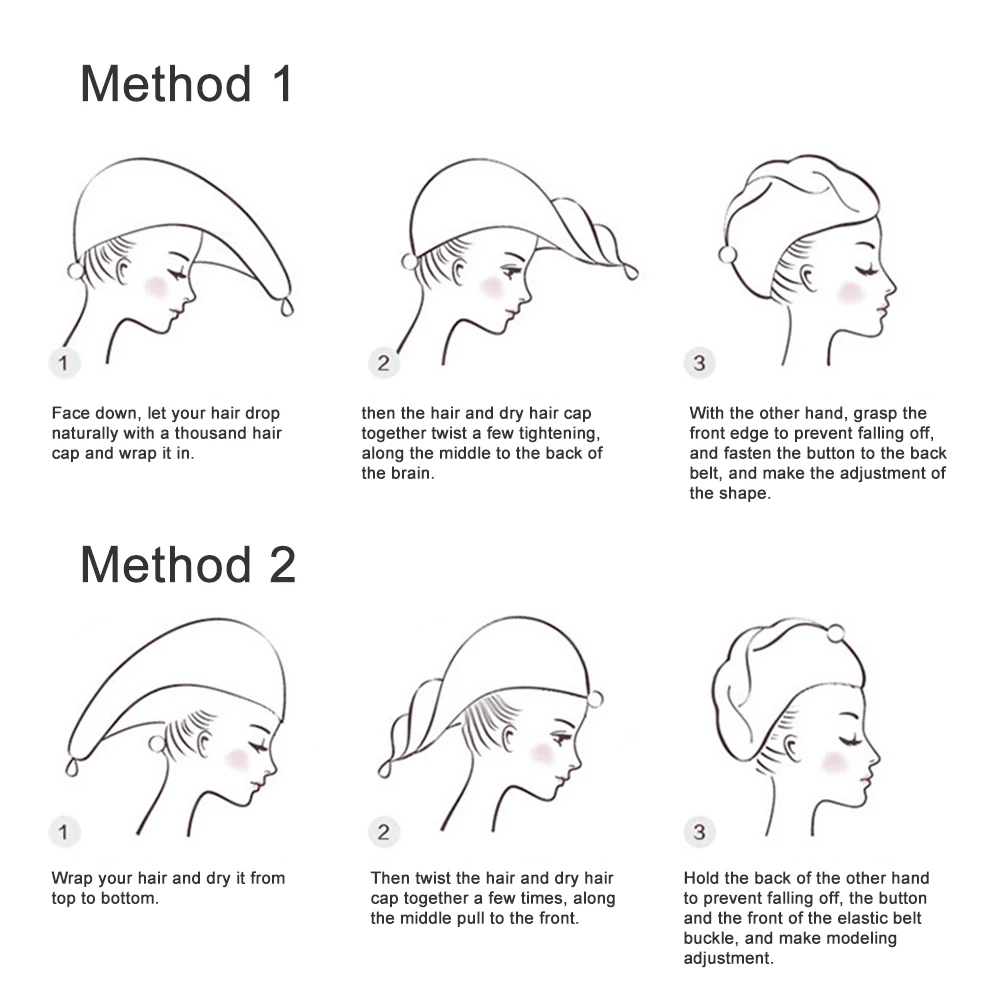 Hair Hat Towel Bathing Cap Quickly Dry Wrapped Fashion Cartoon Superfine Microfiber Fabrics Hair Turban Strong Resistance