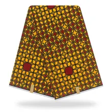 Самые популярные настоящие голландские восковые принты воск хлопок настоящий воск настоящий африканская Анкара Ткань 6 ярдов Y90902-12