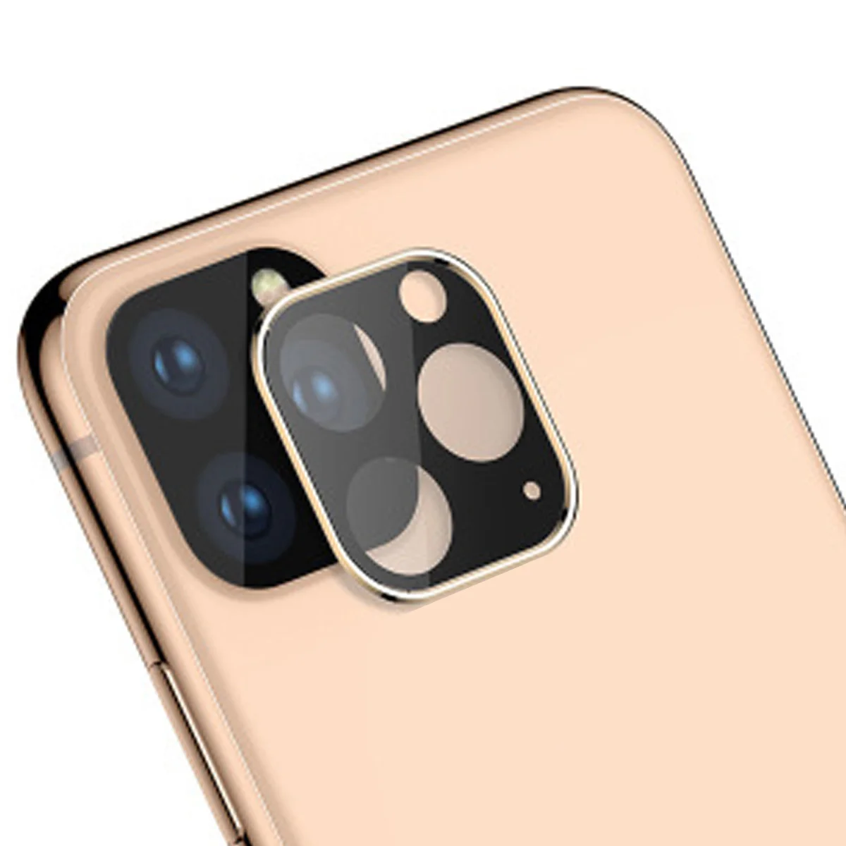 Объектив камеры 3D полное покрытие защита из закаленного стекла 3 цвета для iphone11/11Pro/11Pro Max задняя камера протектор крышка аксессуары - Цвет: Gold for 11 pro max