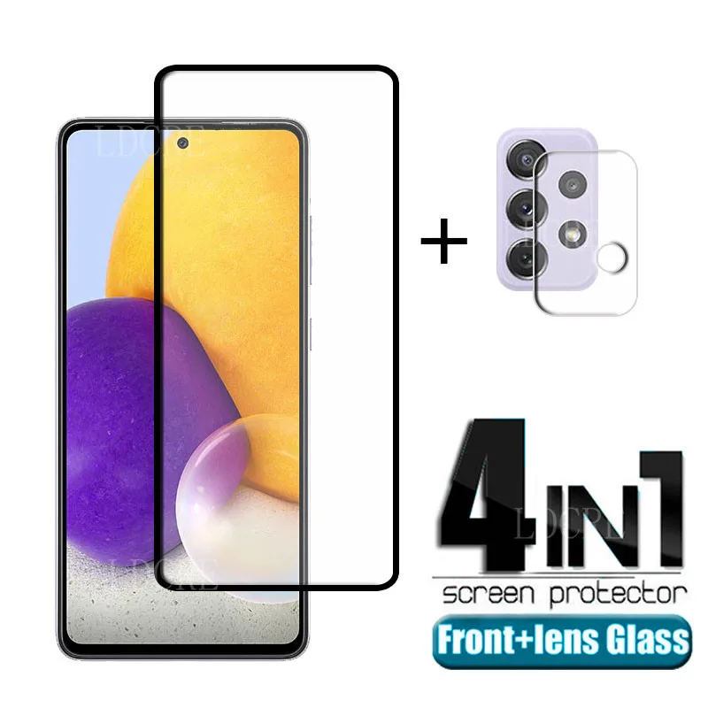 

Full Cover Glass For Samsung Galaxy A72 Glass For Samsung A72 Tempered Glass Screen Protector For Samsung A72 Camera Lens Film