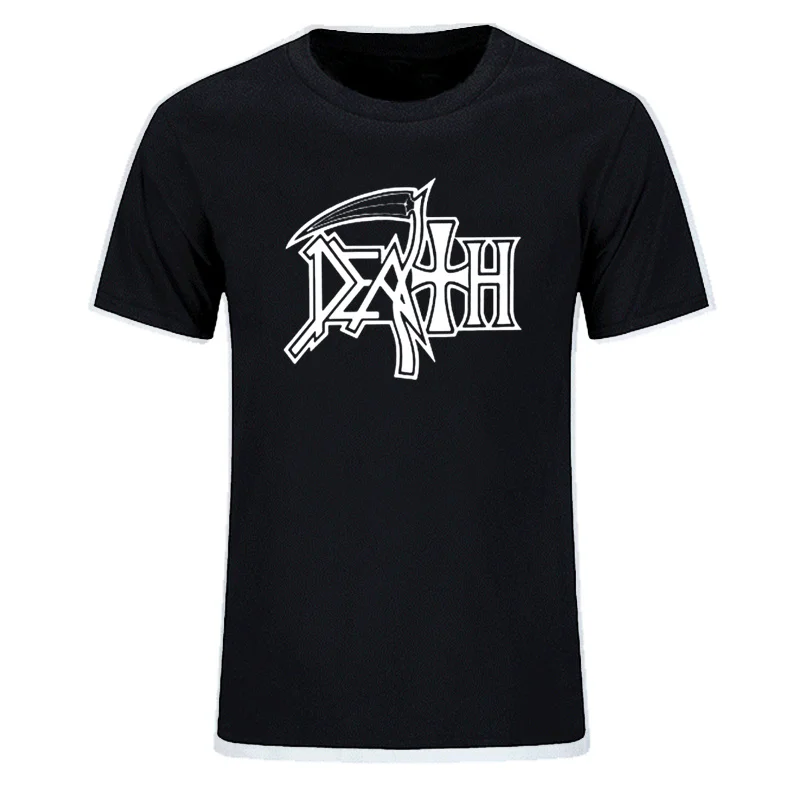 

New DEATH T Shirts ROCK BAND HEAVY METAL Men Casual Round Neck Short Sleeve T shirt Cotton Mans Top Tee High Quality XS-XXXL