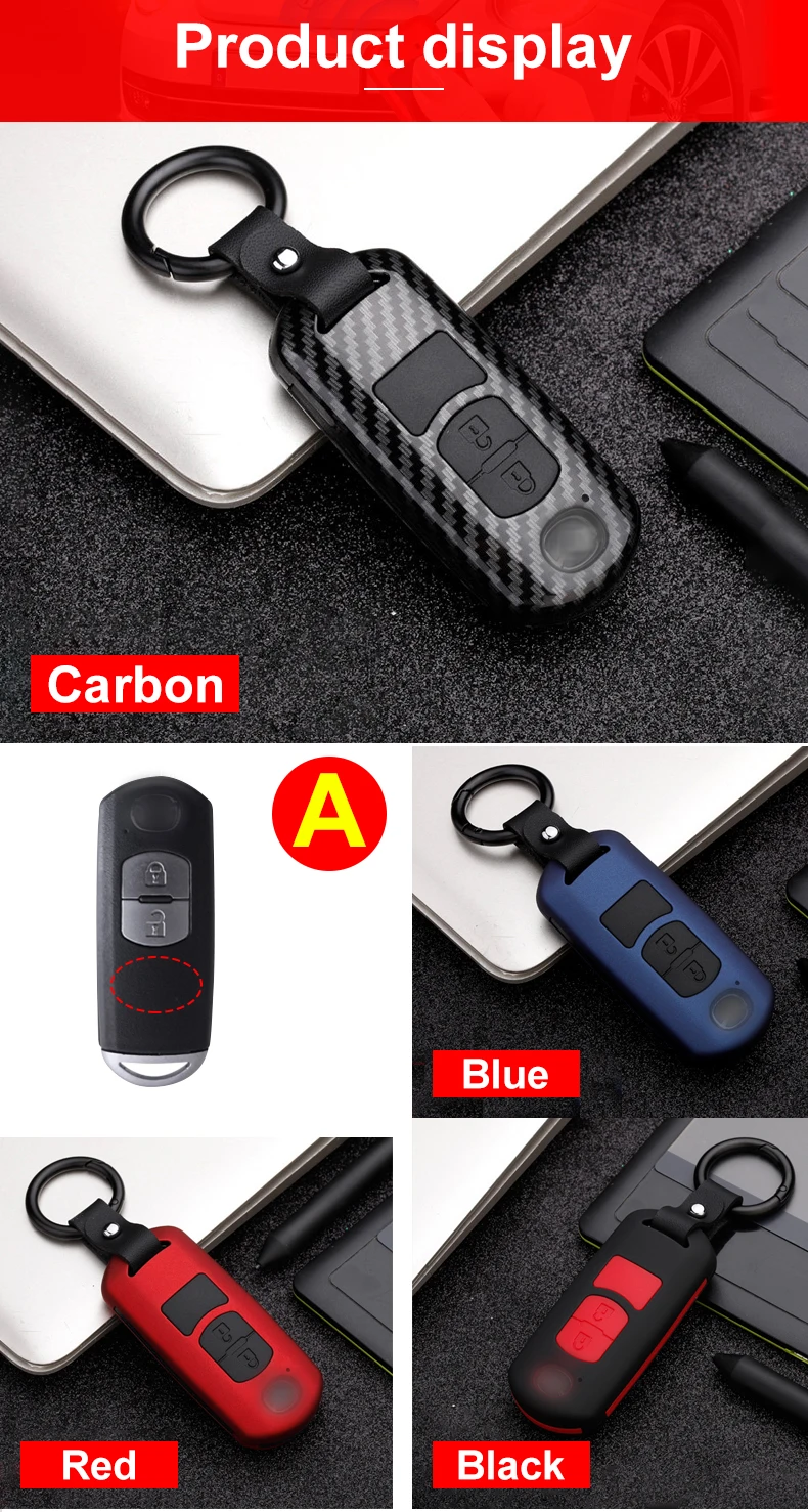 Cover chiave telecomando per Mazda 3/6 Axela Atenza CX-5 ì 10 Cover chiave telecomando per Mazda 3/6 Axela Atenza CX-5 ì - H032de5a2c9904fb9bb41b4f7488f4855o