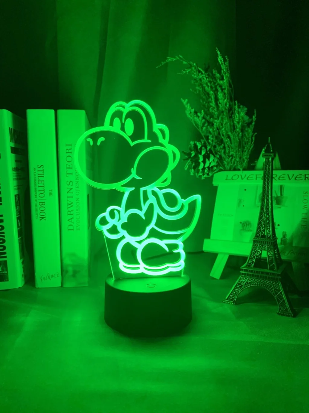 Игра Супер Марио фигура Йоши Led 3d ночной Светильник для детской спальни украшение ночной Светильник классный подарок на день рождения для детей 3d лампа