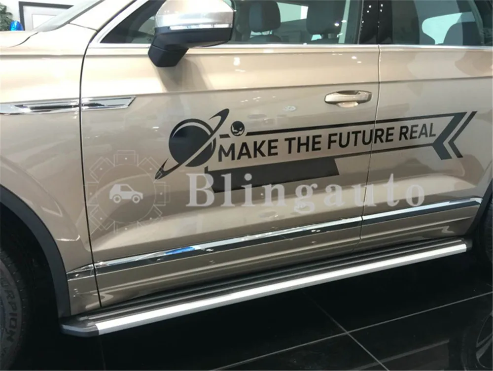 Подходит для VW. Volkswagen Touareg 2 шт. Левая Правая Беговая доска боковые шаги nerf бар Автомобильная педаль боковая лестница боковая панель