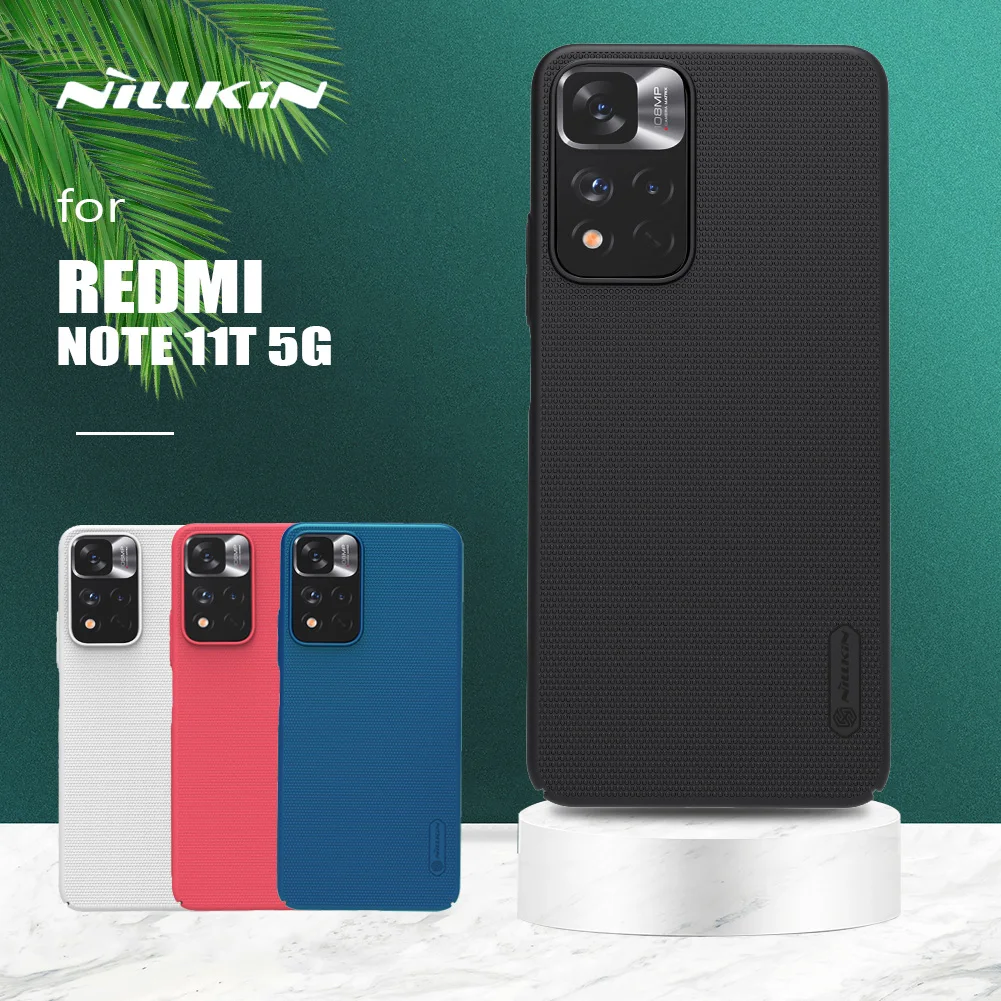 Чехол для Xiaomi Redmi Note 11T 5G суперматовый чехол Nillkin тонкий жесткий защитный из