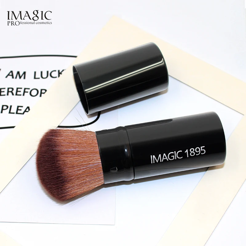 IMAGIC макияж для начинающих набор кистей кисть для раскидывания+ персиковая портативная пудра для лица Сетка красный подарок на день рождения сеть красный