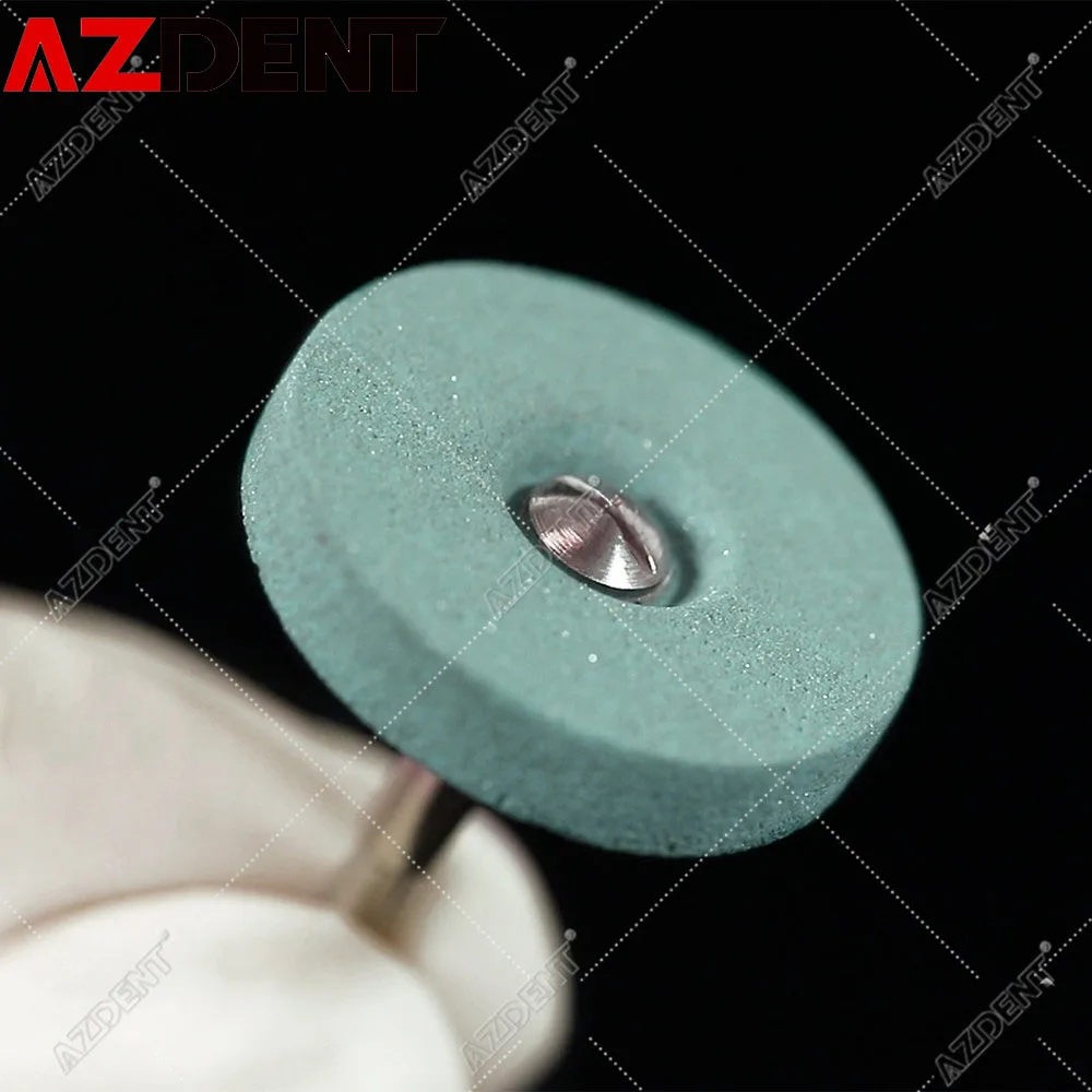 5PCS AZDENT Ceramic Diamond Polishing Head Dental Lab Ceramic Diamond Grinder Zirconia Porcelain Polish
