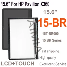 

15.6" For HP Pavilion X360 15-BR 15BR 15T-BR000 15 BR Series LCD Display Touch Screen Digitizer Panel Assembly