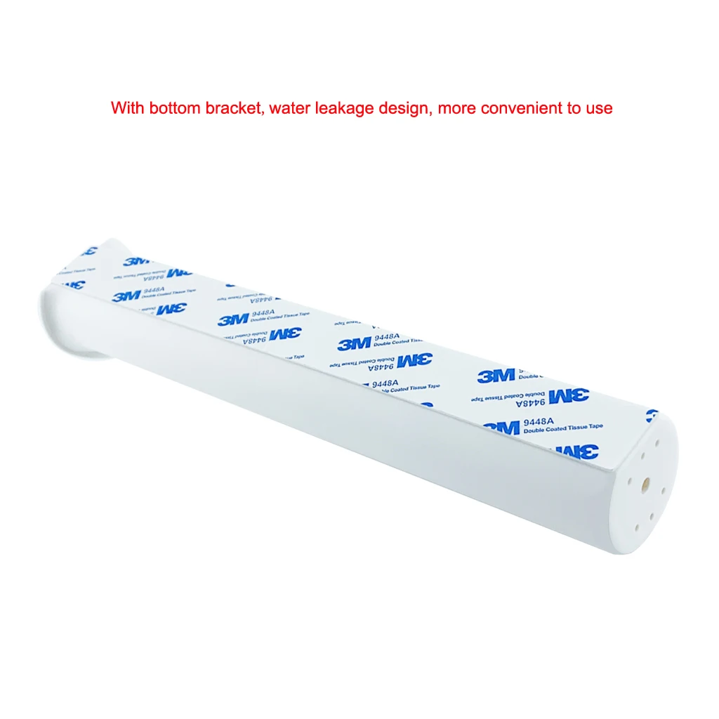 3M Adhesive White ABS Plastic Rod Holders Fishing Rod Spinning Durable Pole Tube Mount With NO Hole Bracket Socket Rack