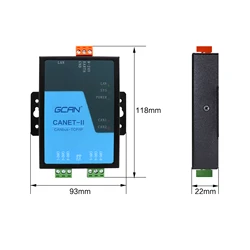 Outil convertisseur de communication multi bus, Module de travail Client Tcp pour une communication intelligente, GCAN 202 