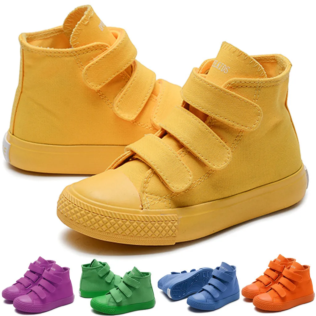 Модная парусиновая обувь для маленьких девочек; sapato infantil zapatos; спортивная обувь для бега; sapatos; однотонные кроссовки;