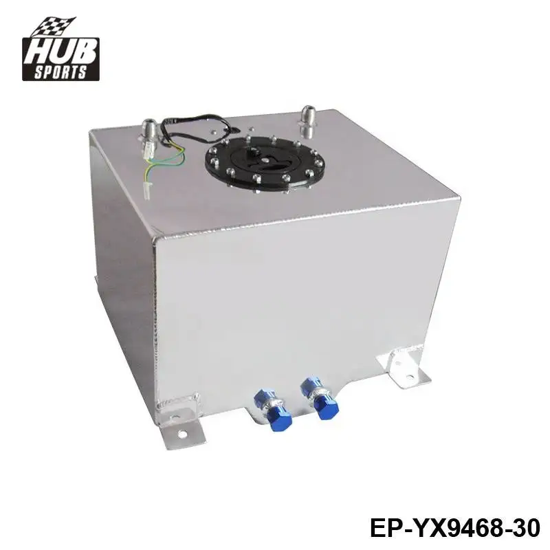 8 GALLON 30LSILVER COATED ALUMINUM RACING/DRIFTING FUEL CELL GAS TANK+LEVEL SENDER HU-YX9468-30 | Автомобили и мотоциклы