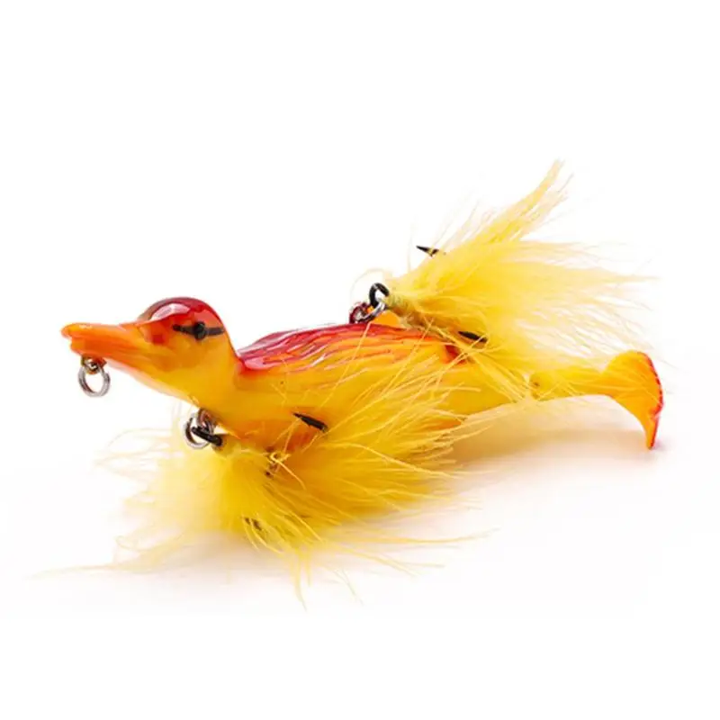 Stupid Duck Fishing Lure Floating Artificial Bait Plopping And Splashing Feet