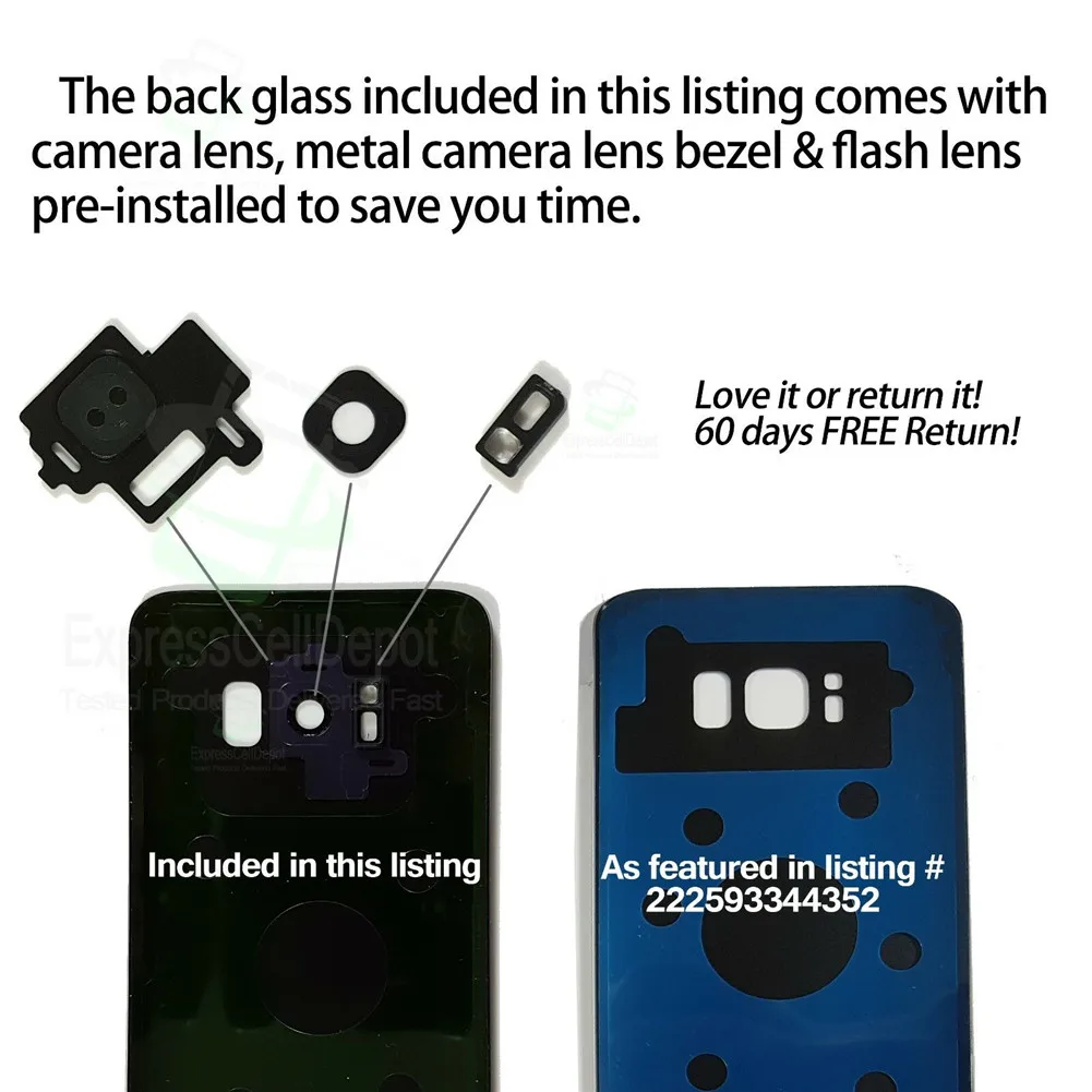 Для samsung Galaxy S8/9/10/plus Переднее стекло экрана Замена объектива Ремонт AU
