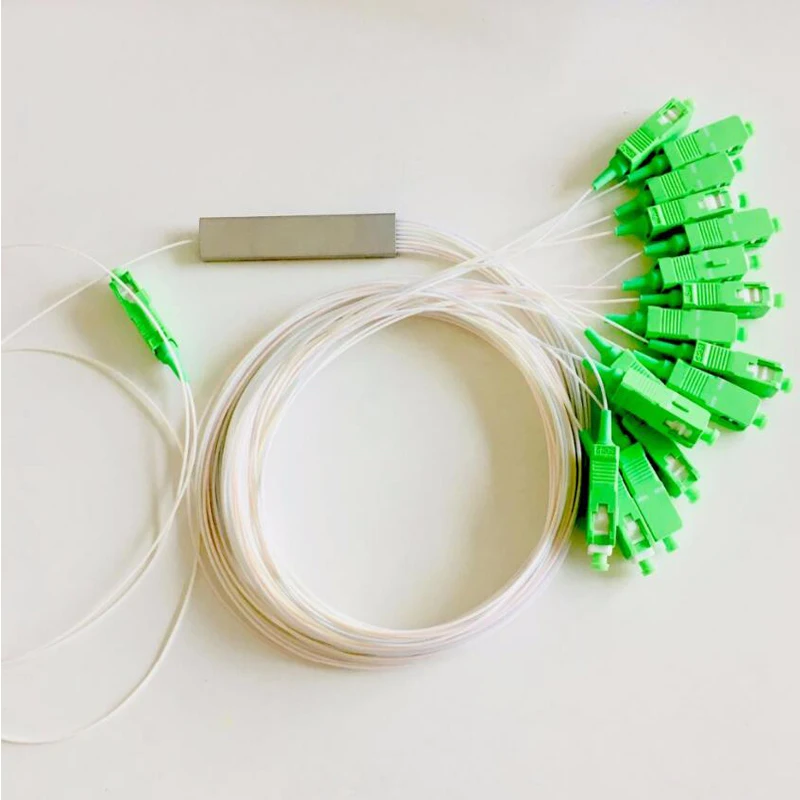 PLC сплиттер Sc Apc оптический соединитель одномодовый FTTH волоконно-оптический симплексный 30 шт./партия 1-16