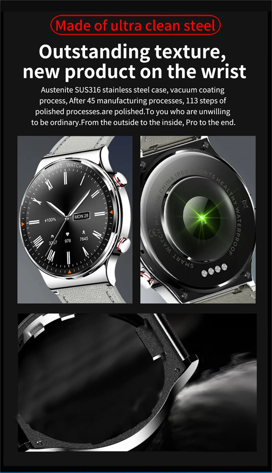 2022 New Smart Watch Men Bluetooth Call Watch For Men Sports Waterproof Wristwatch Gold Clock Smartwatch For Android iOS Gift