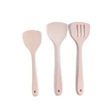 Креативная деревянная кухонная утварь для дома, древесные шпатель, цветной антипригарный горшок, деревянная металлическая кулинарная лопатка, лопата от производителя