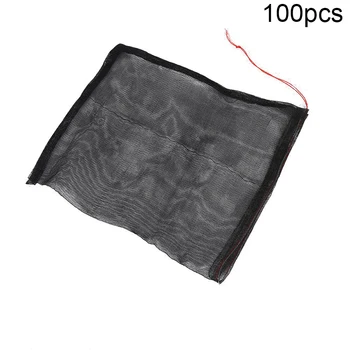 

100pcs Nylon Net Bag Garden Plants Fruit Protection Bag Anti Bird Drawstring
