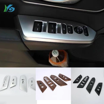 

Fit for -Honda CRV CR V 2017 2018 2019 4PCS modified glass switch decorative ABS plating decorative stripe patch