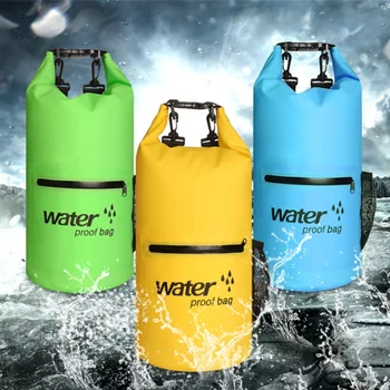 

Dropshipping High 10L 20L Outdoor Diving Compression Storage Waterproof Bag Dry Bag For Man Women Swimming Rafting Kayak hs