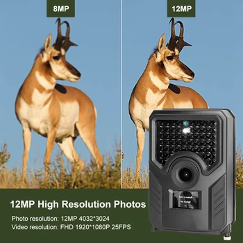 

Fototrappola Wildlife Camera Trap Hunting Camera Waterproof 1080P 940NM Night Vision Photo Trap Wildkamera Foto Trap Trail Camer