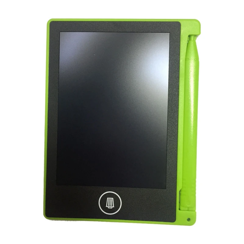 Зеленый Children's Graffiti Drawing ABS Board Student Electronic Draft Notebook 4.4 Inch Flexible Tablet Electronic LCD Tablet - Цвет: Зеленый