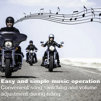 

Bluetooth V4.1 Motorcycle headset Microphone Hands-free stereo Fashion