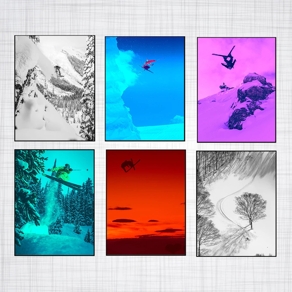 Постеры и принты для экстремального спорта Картина на холсте чудесного катания