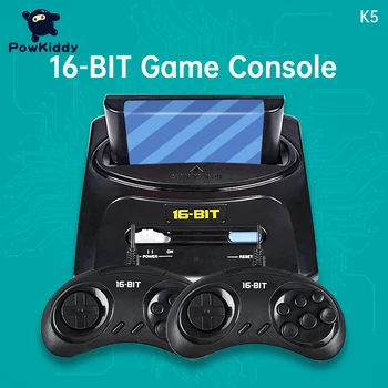 Retro Mini TV Video Game Console For Sega MegaDrive 16 Bit Games with 30 Different Built-in Games Two Gamepads AV Out Send Card 1