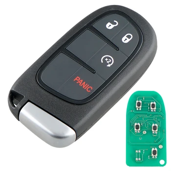 

Black ABS 433MHz 4 Buttons Remote Smart Key Fob no Battery with Chip GQ4-54T Fit for Dodge Ram 1500 2500 3500 2013-2019