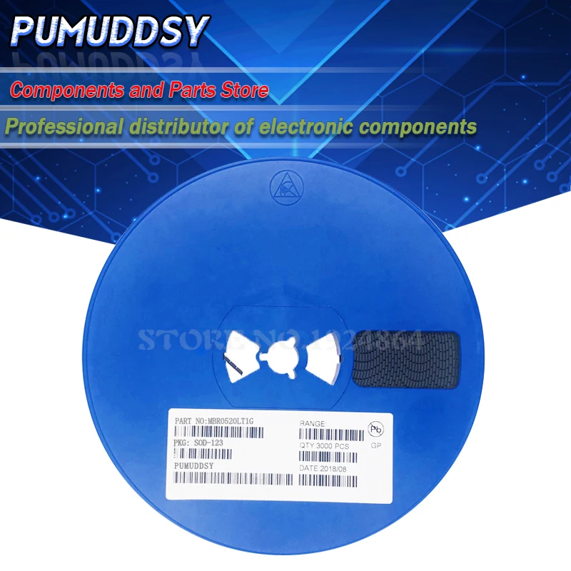 3000PCS SMD diode MBR0520LT1G MBR0530T1G SOD-123 SOD123 MBR0530 MBR0520 | Электронные компоненты и принадлежности