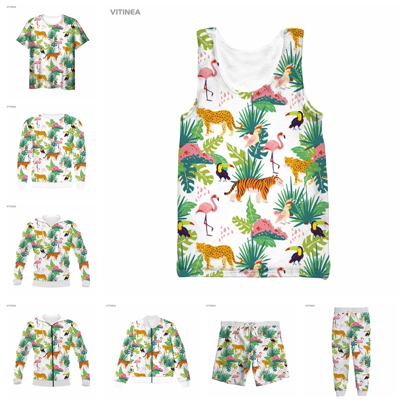 

vitinea New 3D Full Print Animal and flower T-shirt/Sweatshirt/Zip Hoodies/Thin Jacket/Pants Four Seasons Casual R26