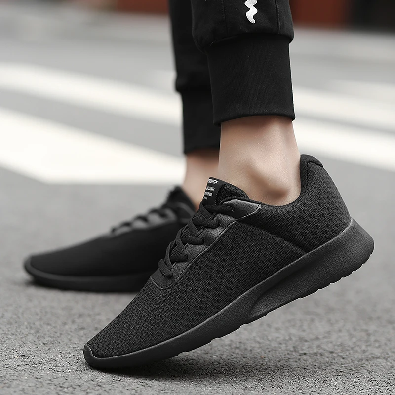 Модная мужская повседневная обувь для бега красного цвета размера плюс 35 48