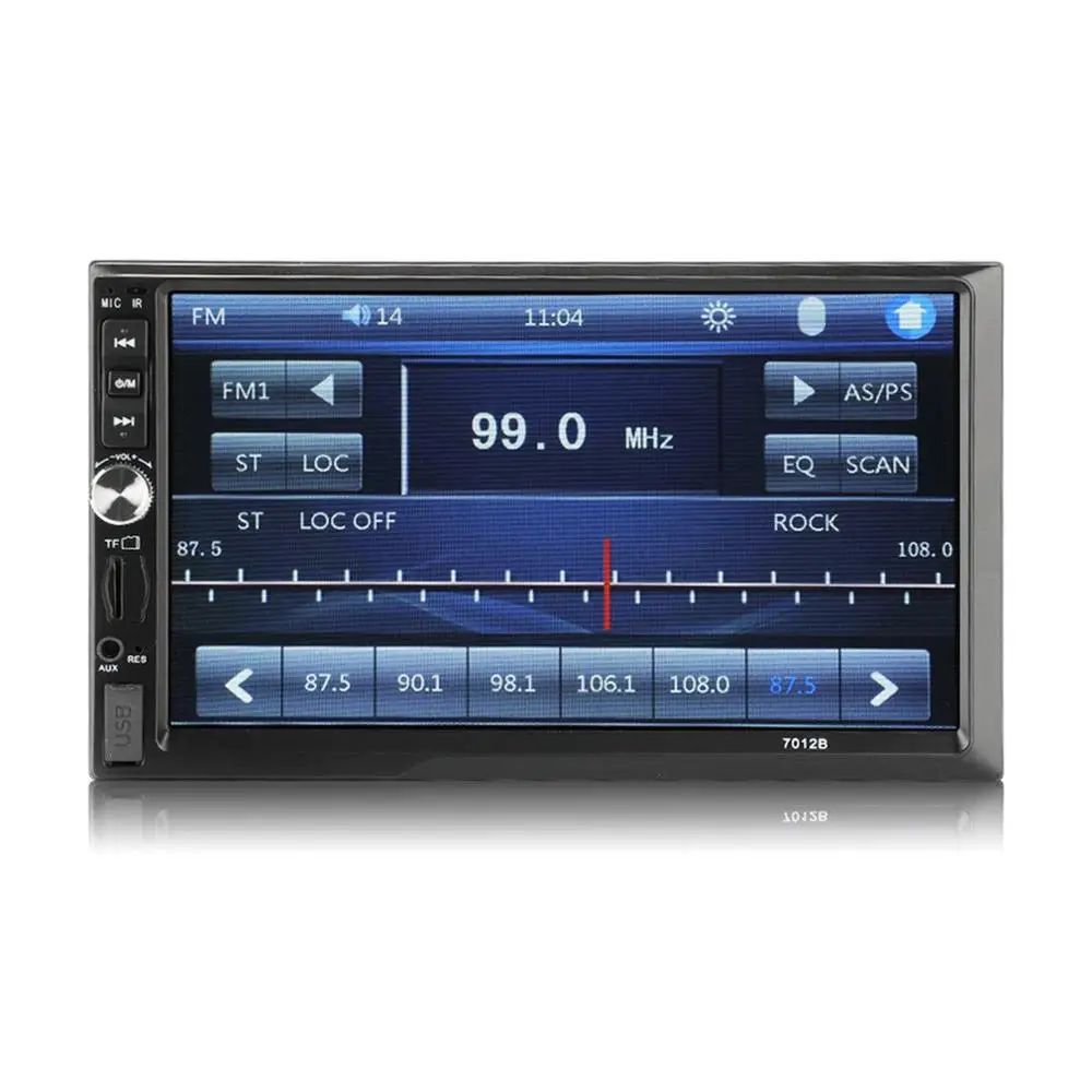 7012B 7 дюймов двойной 2DIN автомобильный MP5 плеер BT сенсорный экран стерео радио мультимедийный плеер MP5 плеер USB FM