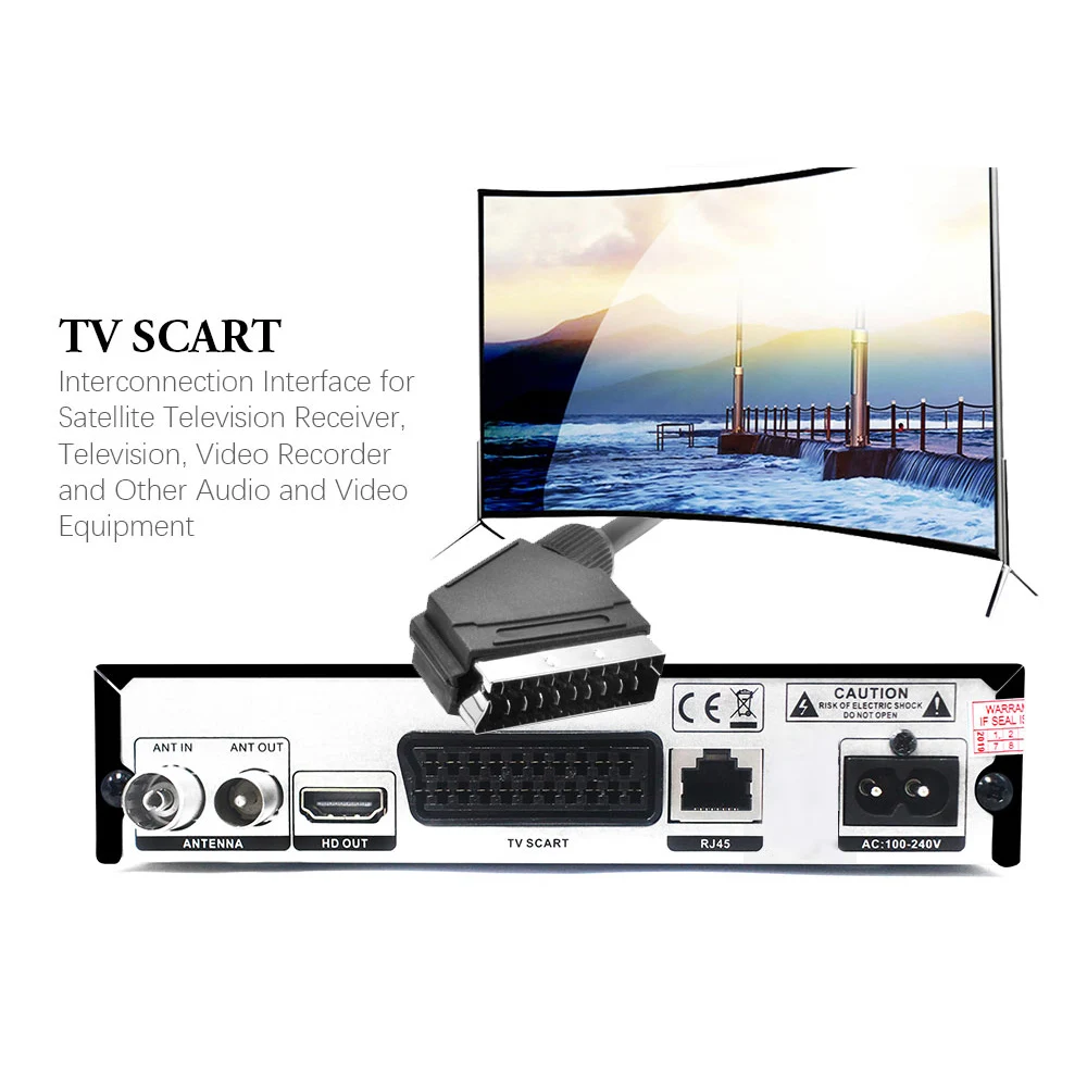 Vmade DVB T2 K6 scart цифровая наземная ТВ-приставка Full HD 1080p поддержка H.265/HEVC HDMI звук DVB T2 ТВ-приёмник тюнер+ USB wifi