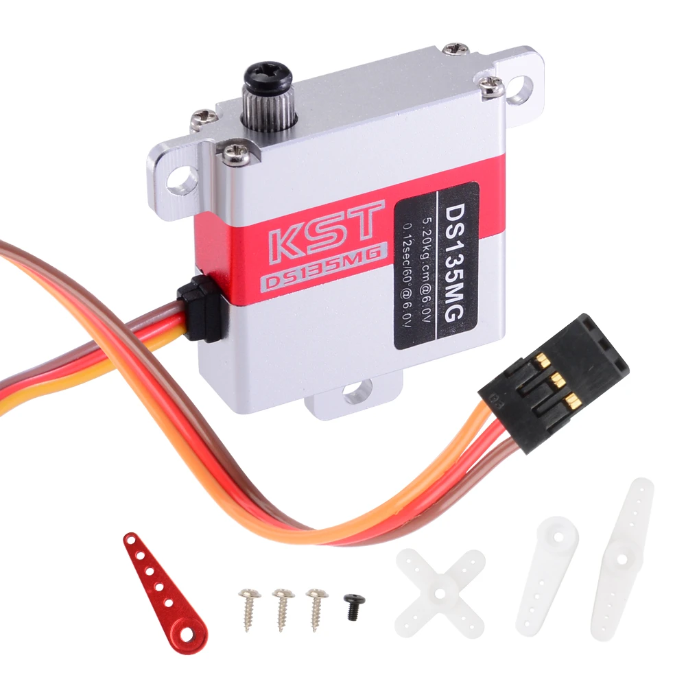 Kst Ds135mg Digital Metal Gear 5.2kg 0.12sec Wing Servo Motor For