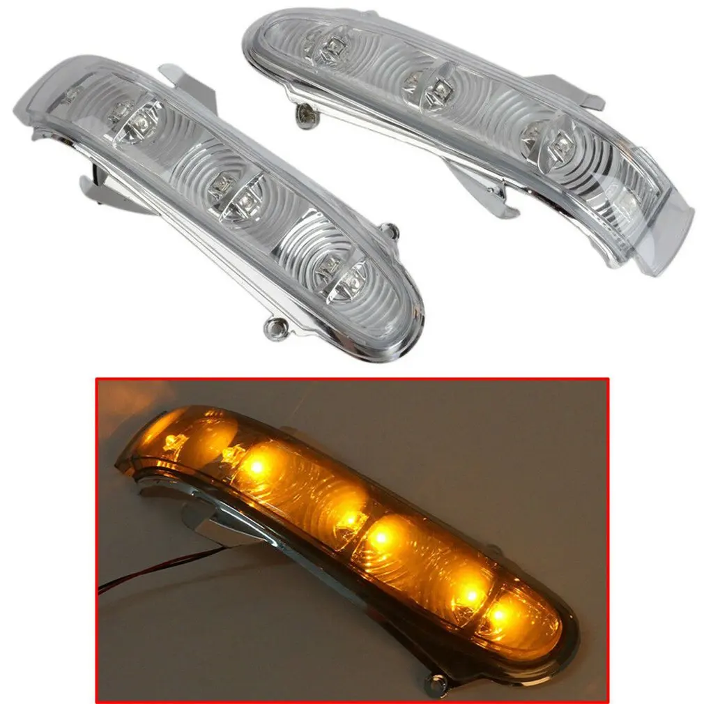 Автомобильный Стайлинг правый боковой зеркальный индикатор поворота прозрачная