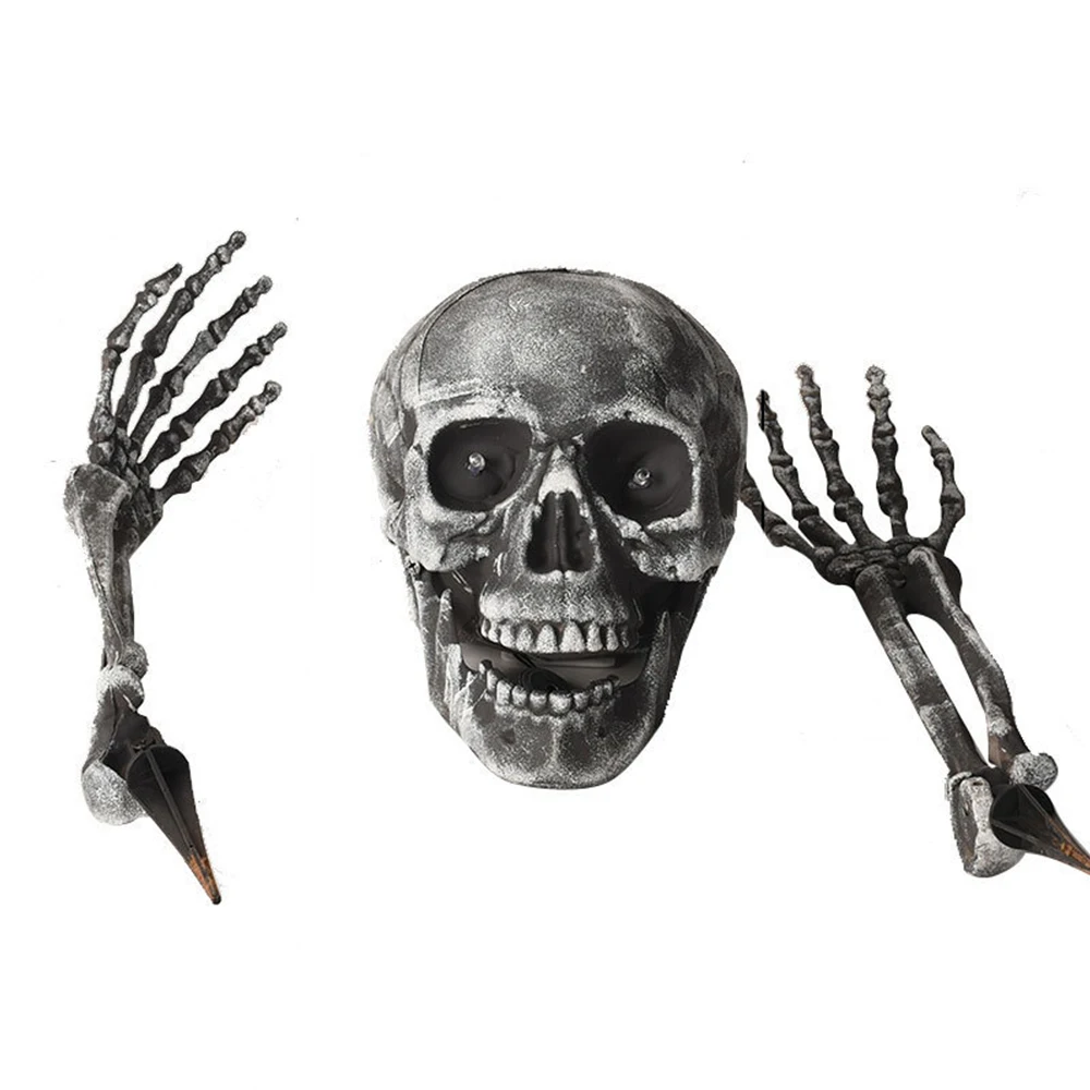 Хэллоуин скелет головы украшения/ужас реквизиты дом с привидениями макет/костюм