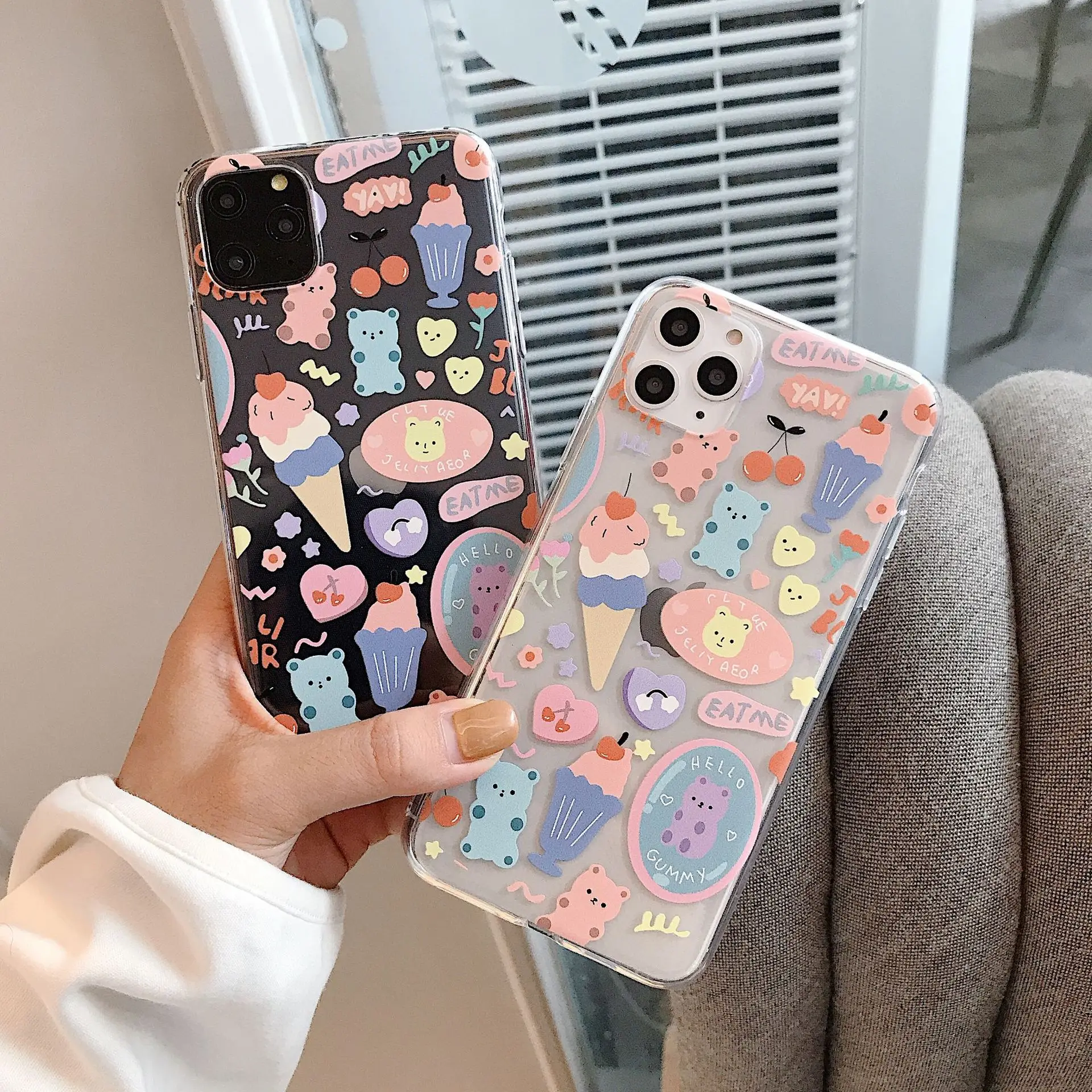 Чехол для телефона iphone 11 Pro XS Max X XR 6 6S 7 8 Plus чехол из мягкого ТПУ с милым мультяшным