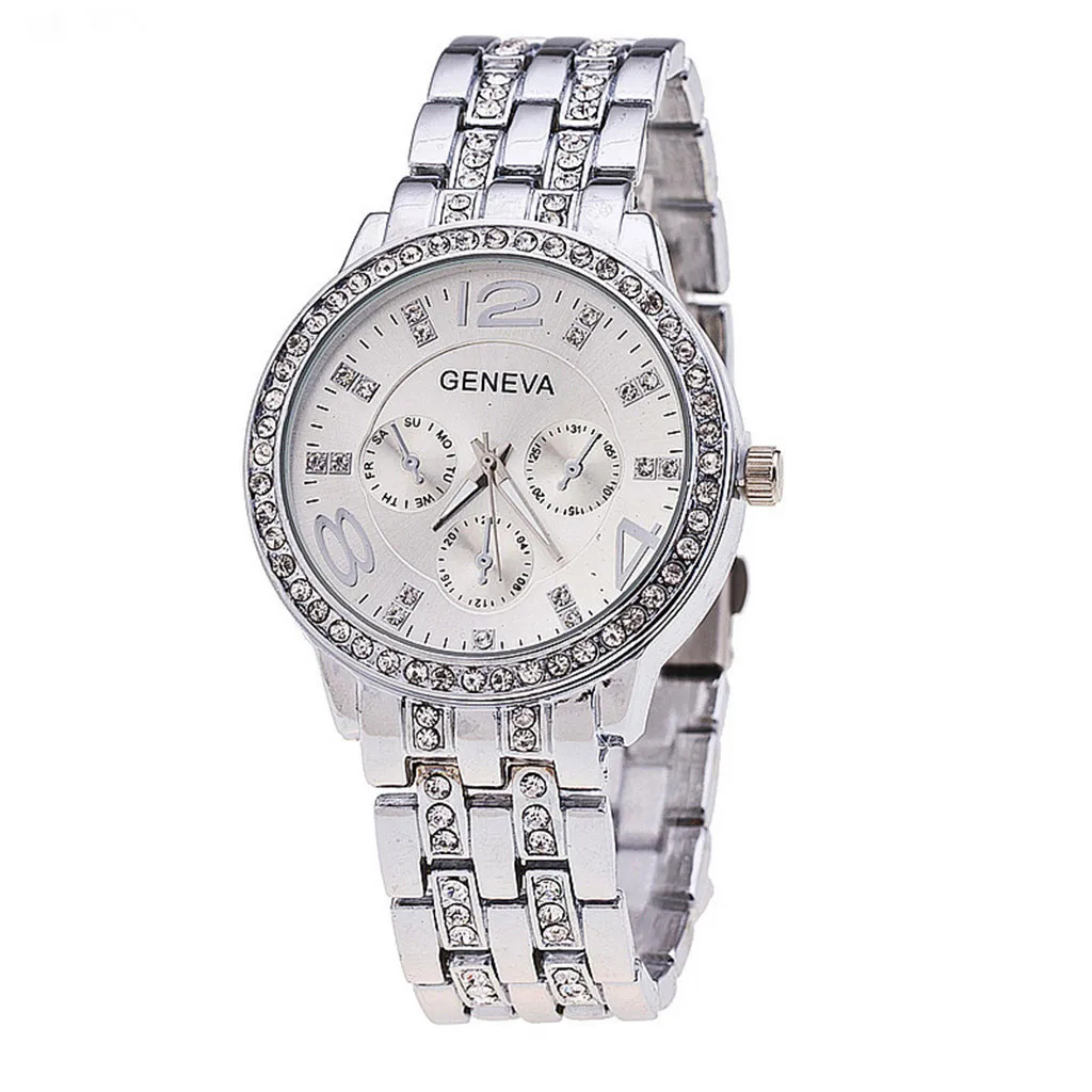 

Top Brand Women's Wristwatches High Quality Lady Watch Fashion Analog Quartz Woman Watch Popular Stainless Steel Diamonds reloj