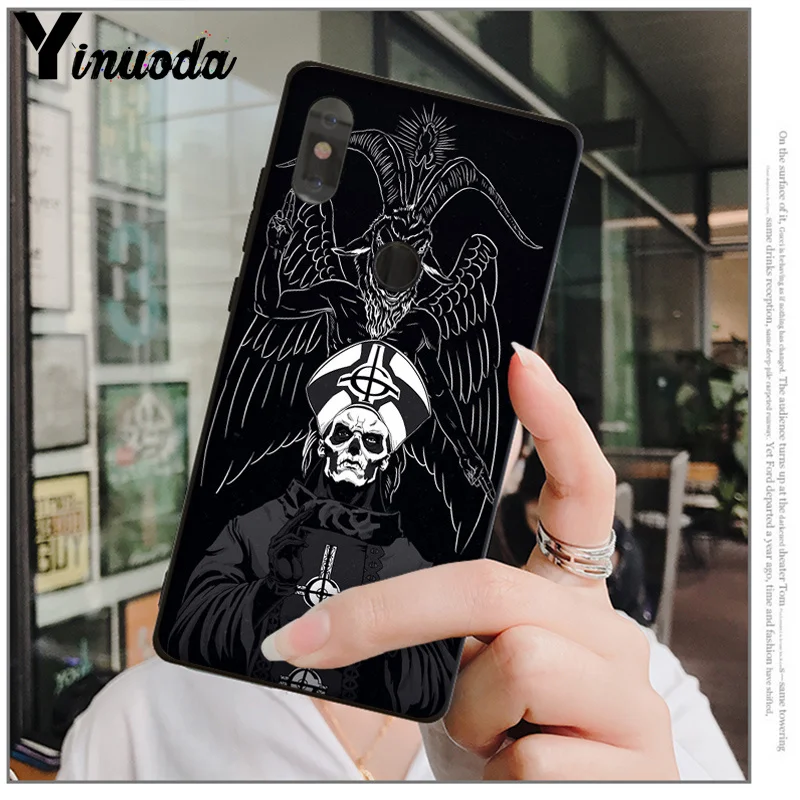 Yinuoda Ghost HIM TPU черный чехол для телефона Xiaomi mi 6 Note3 8 8SE Red mi 5 5Plus Note4 4X Note5 мобильные телефоны - Цвет: A3