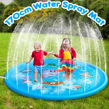 

Summer Outdoor Spray Water Cushion PVC Inflatable Spray Water Toys for Children Play Water Mat Games Beach Lawn Sprinkler Pads