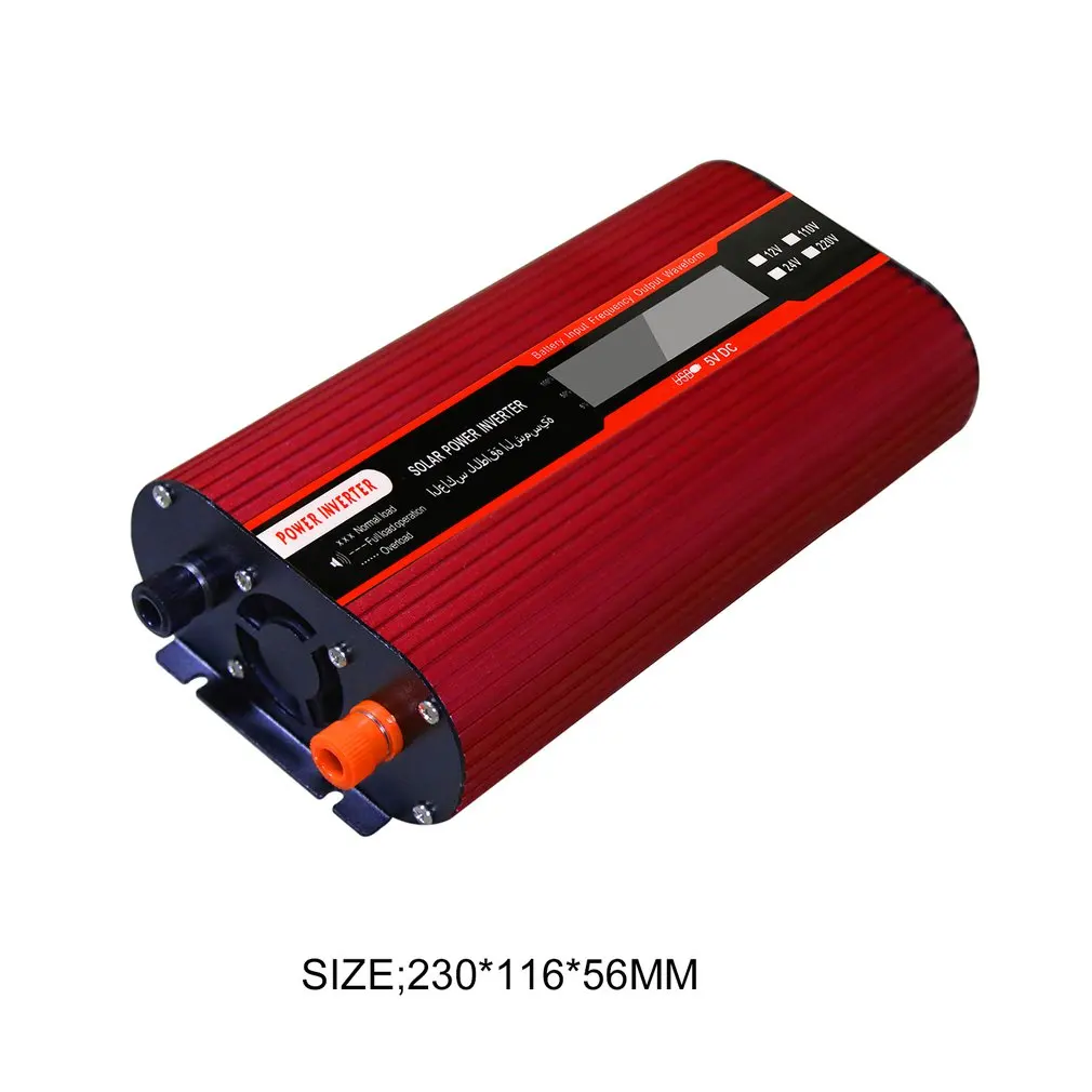 12V постоянного тока до 220v1500w инвертор автомобиля Мощность конвертер фотогальванический инвертор ЖК-дисплей необходимые аксессуары