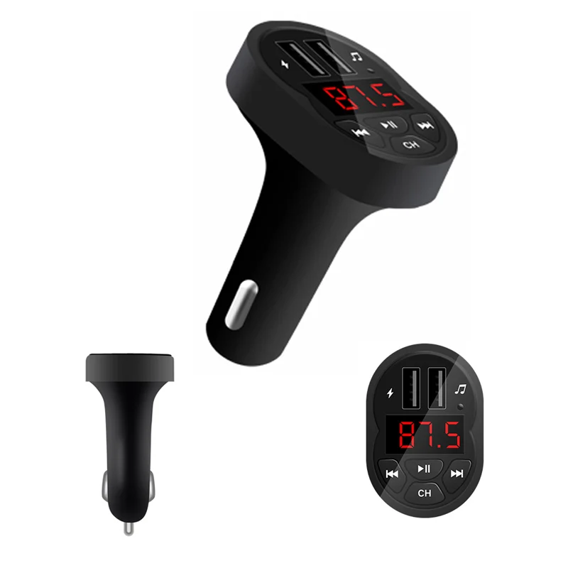 Автомобильное зарядное устройство A2 с двумя usb портами fm передатчик Bluetooth hands free